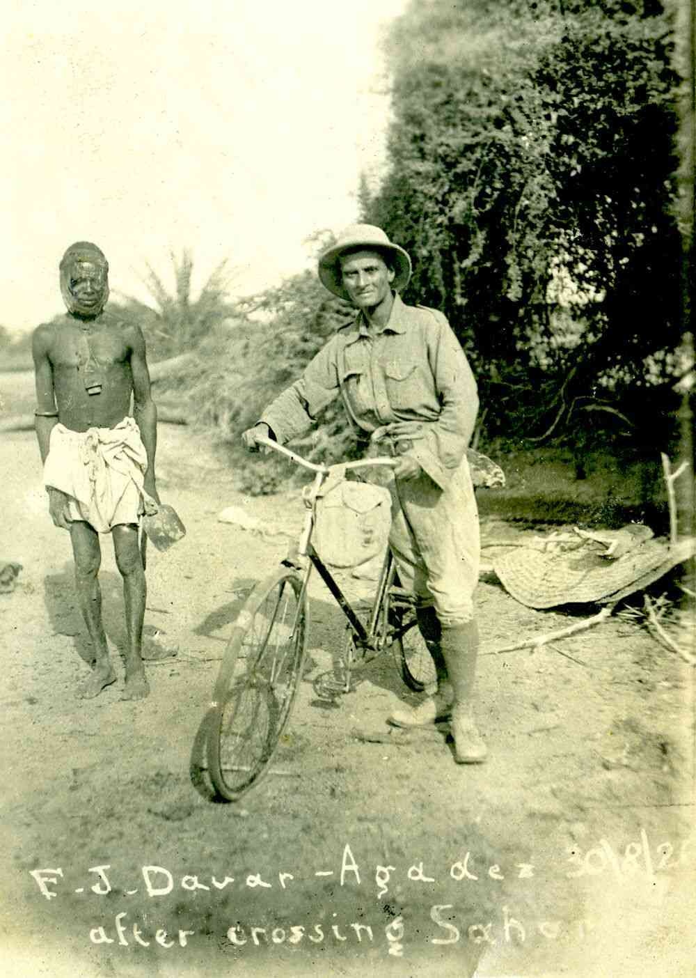 Framroze Davar after crossing the Sahara desert