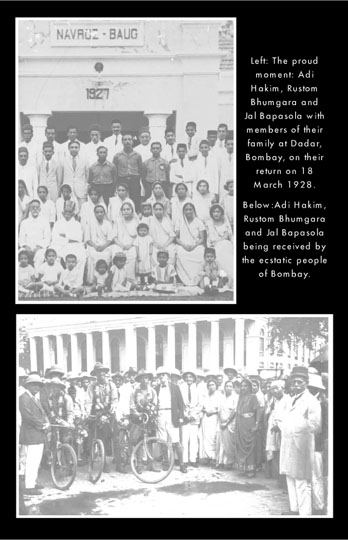 Rustom Bhumgara home in India after the journey